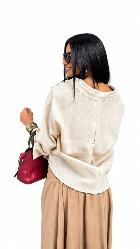 Oversized Satin Shirt