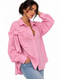 Bow-Back Oversized Shirt