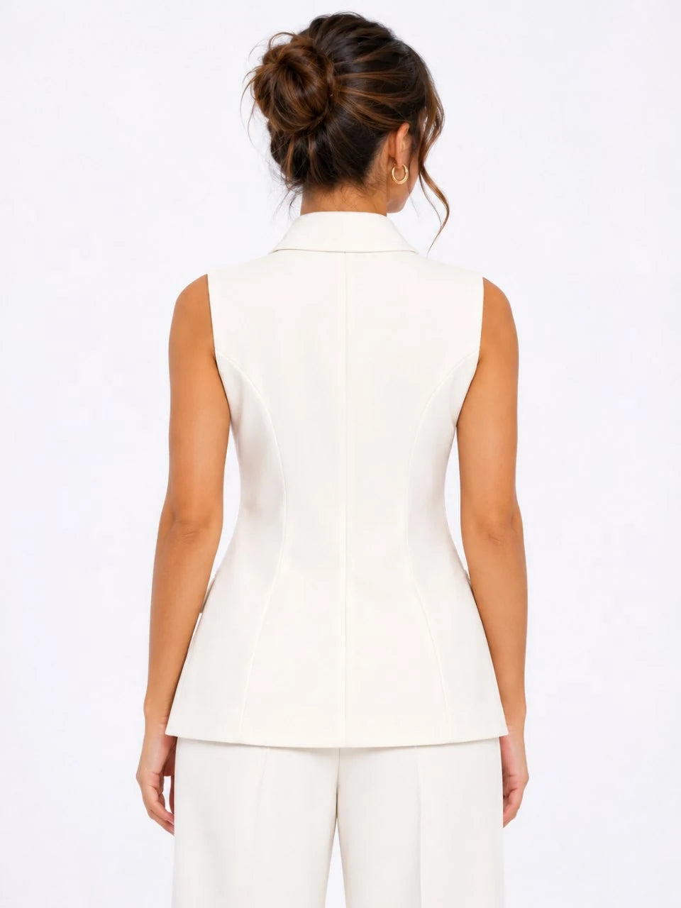 Longline Sleeveless Waistcoat