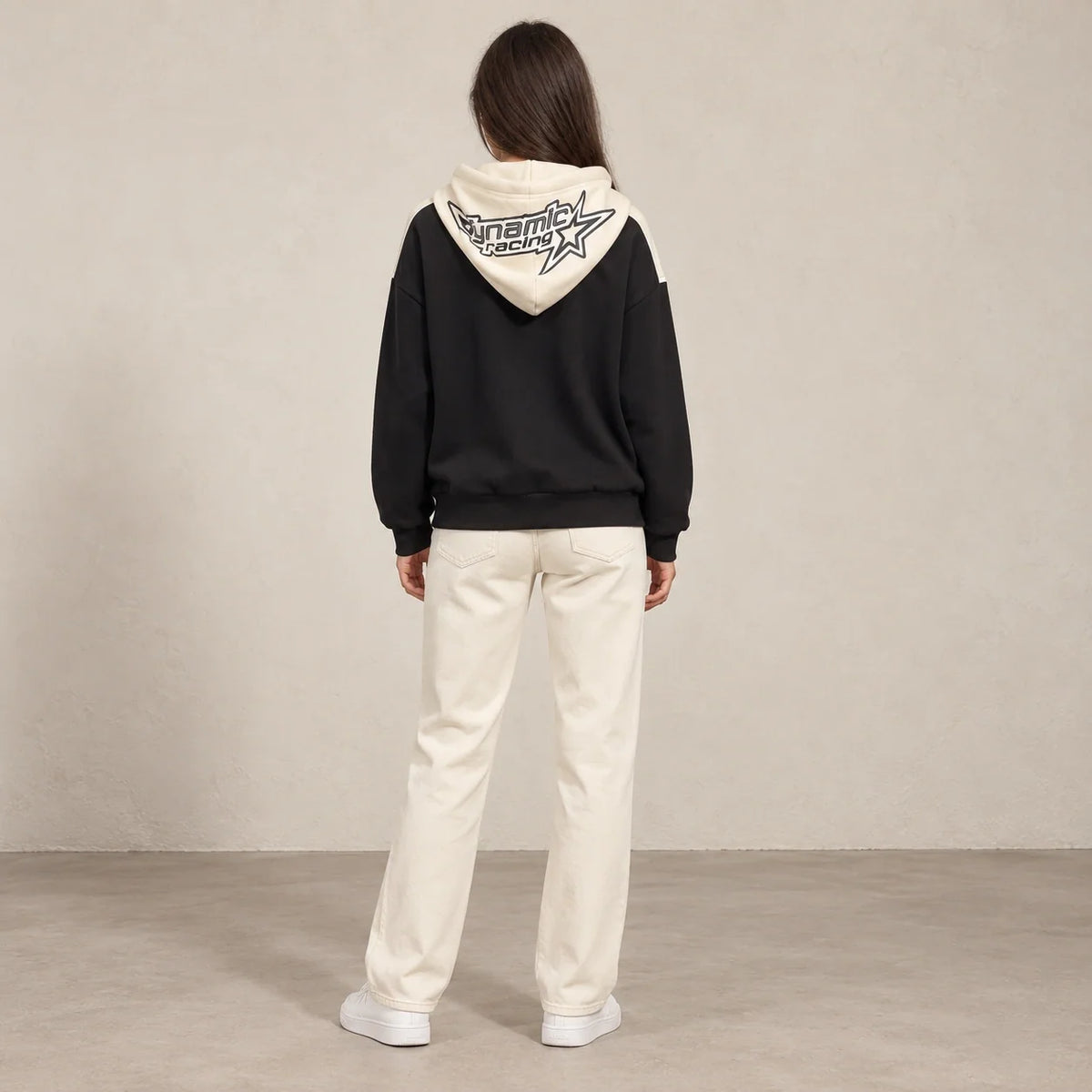 Racing Graphic Hoodie in Black — ONE MORE