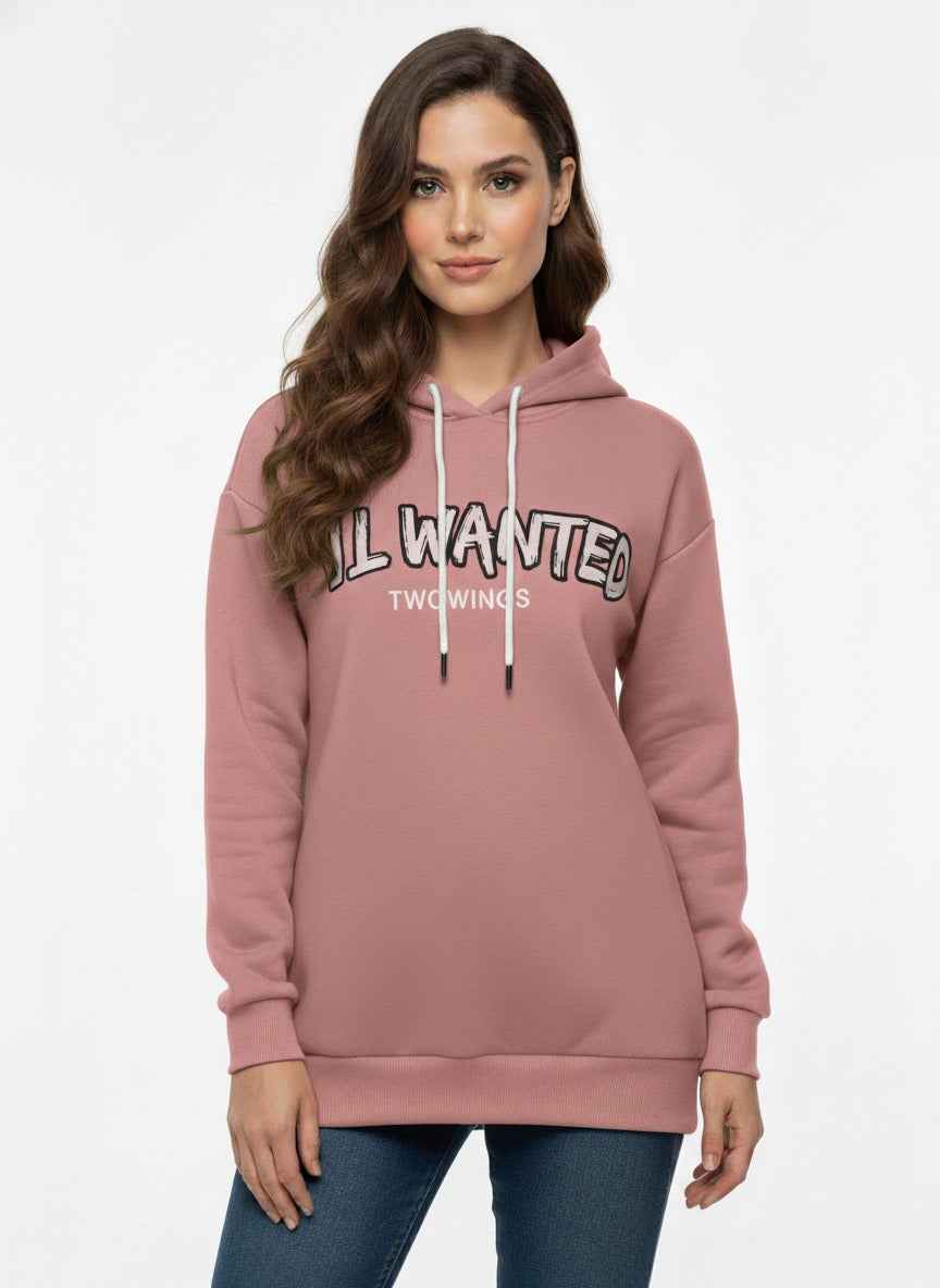 Long-Sleeve Casual Hoodie with Front Graphic