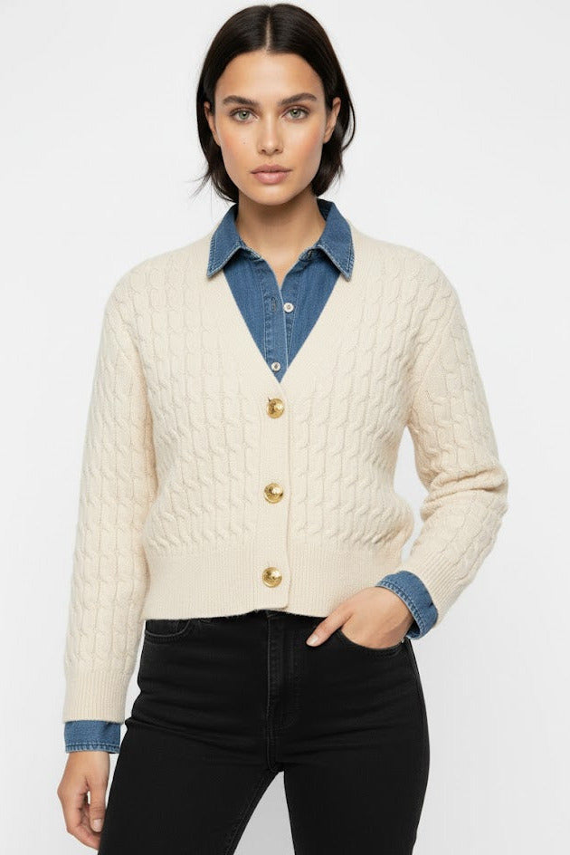 Cable Knit Button Cardigan – Soft, Chic & Timeless Knitted Elegance
