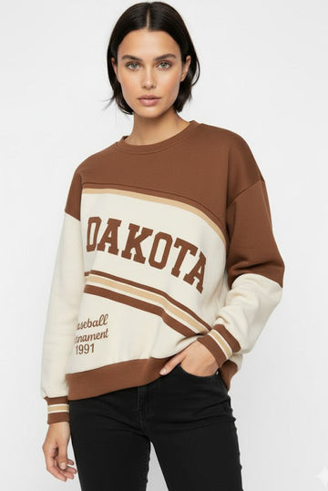 Dakota Baseball Sweatshirt – Vintage Sportswear with Modern Comfort