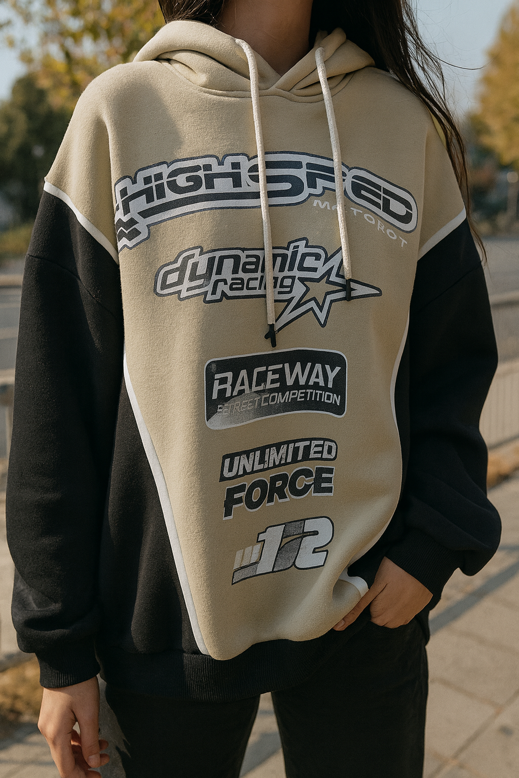 High Speed Racing Hoodie – Streetwear Comfort with Dynamic Style