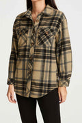Oversized Checked Flannel Shirt Jacket